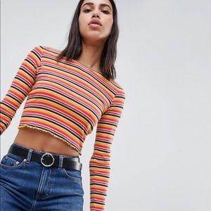 Striped Crop Top